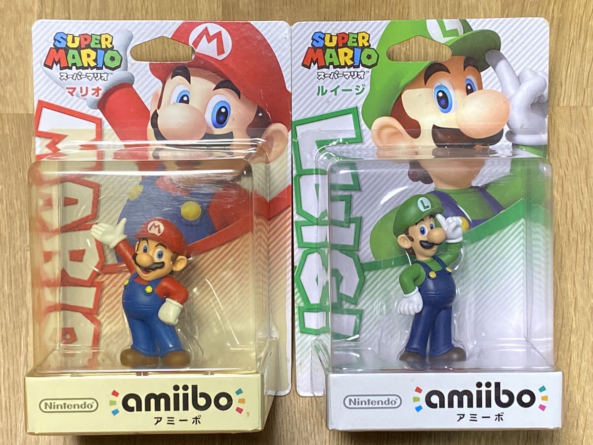 送料込 新品未開封 未使用品 2種セット amiiboアミーボ マリオ