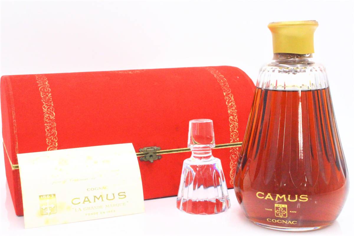 行董】未開栓/古酒 カミュ CAMUS COCNAC 1863 バカラボトル カラフェ
