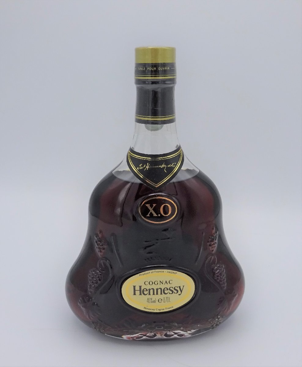 D1289NH 古酒 未開封 Hennessy ヘネシー XO 金キャップ クリアボトル
