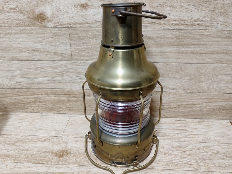 小糸工業 オイルランプ 乙種紅燈(油用) OR-3A 昭和56年5月製造 マリンランタン ライト 現状品