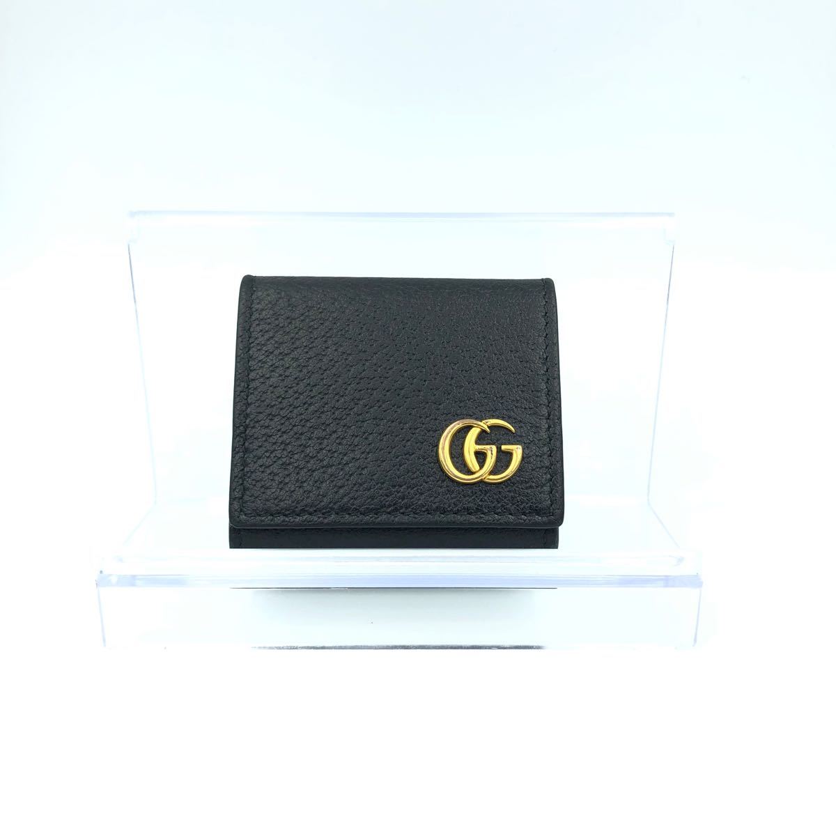 新品本物】 正規品 極美品 グッチ財布 グッチコインケース グッチgg 100%品質保証 【良品】GUCCI グッチ マーモント コインケース 小銭入れ GG 折り財布
