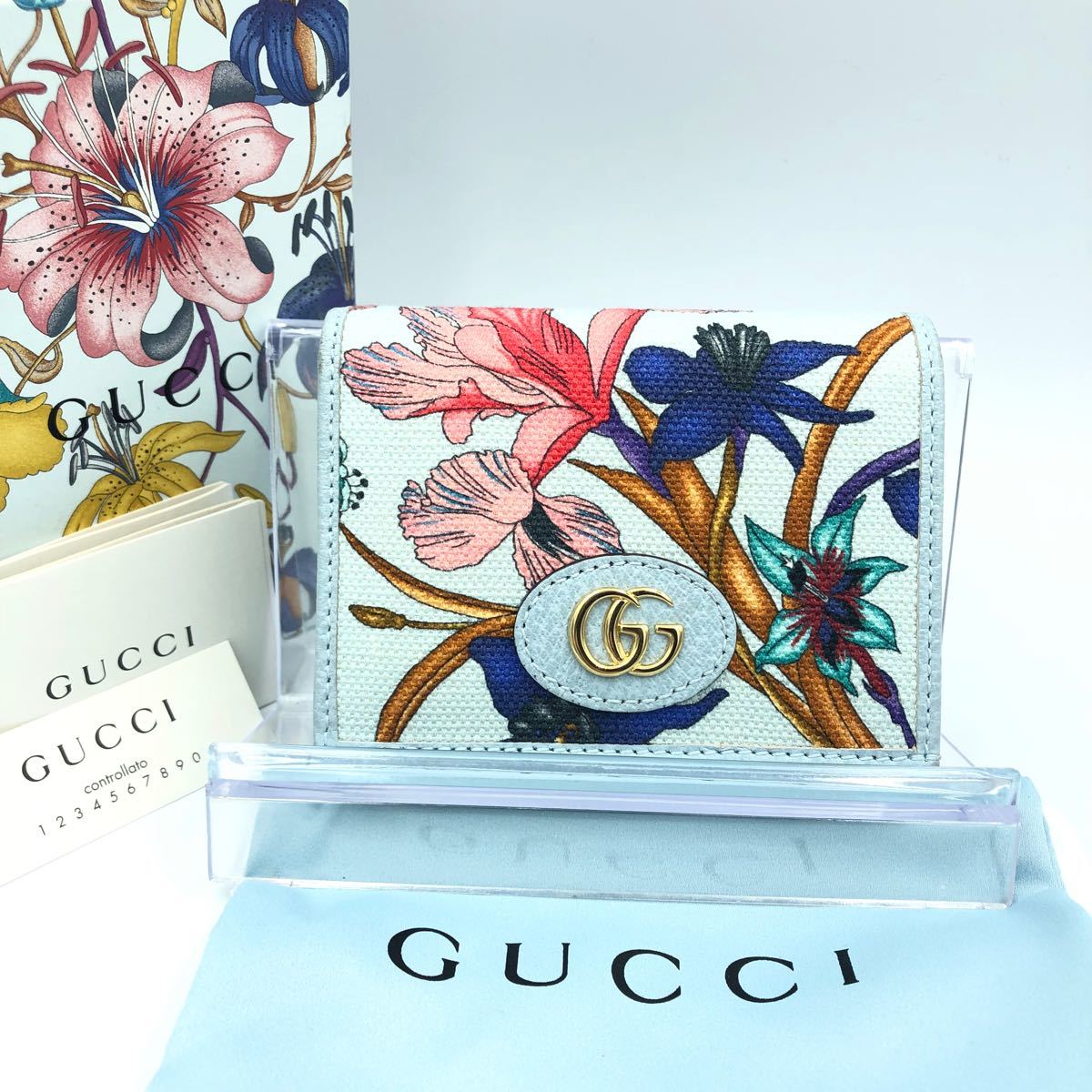 正規品 新品同様 グッチ財布 グッチ折り財布 グッチggマーモント