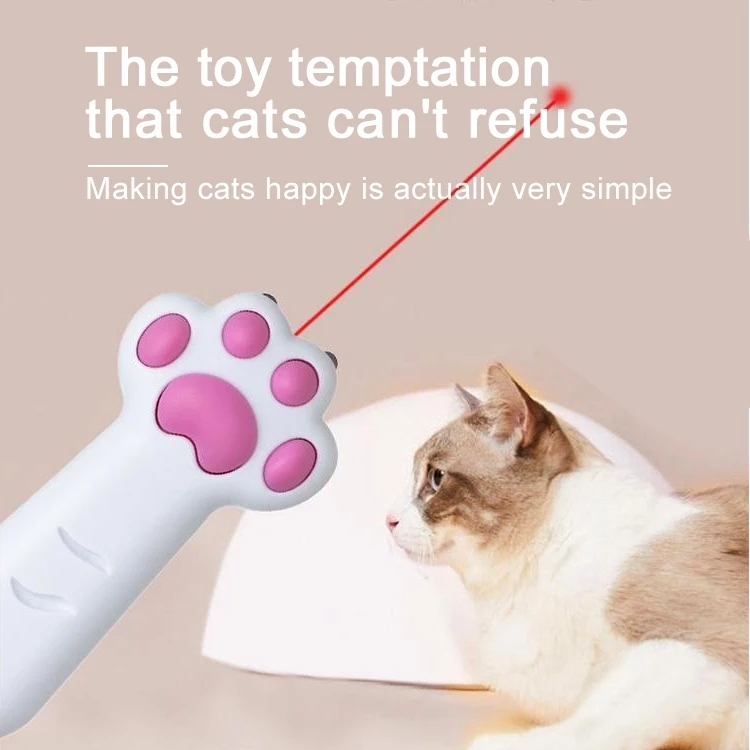 ※ 猫 おもちゃ LED ライト レーザーポインター 猫じゃらし ねこ ネコ 玩具 運動不足 ストレス解消 肉球 猫じゃらし 白