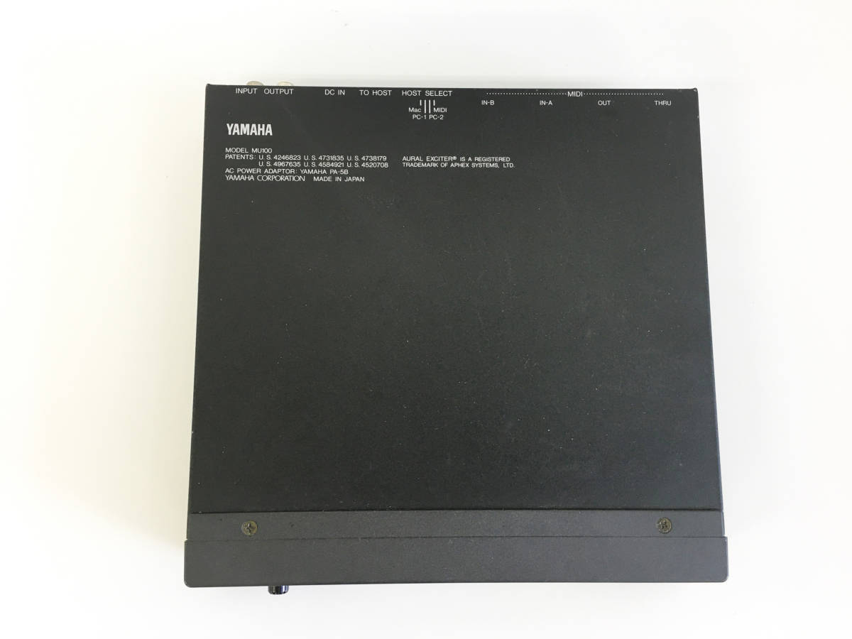 動作品 ヤマハ YAMAHA MU100 MIDI音源モジュール 電源アダプター付 (MU2000 MU1000 Roland SC-88Pro XG  GM QY