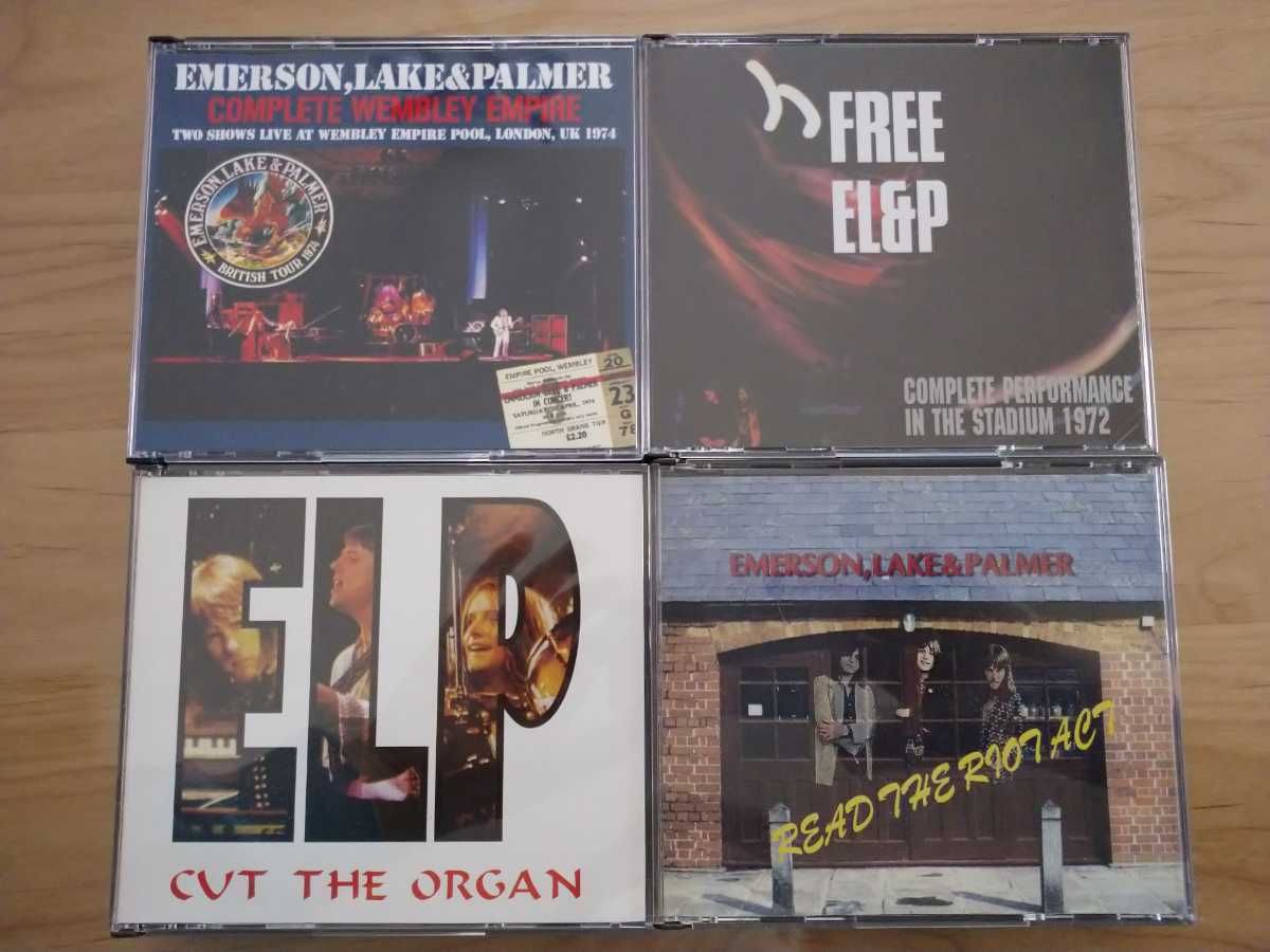 ★Emerson, Lake & Palmer ELP EL&P★Complete Wembley Empire 1974★READ THE RIOT ACT 1972★11CD★中古品★中古CD店購入品