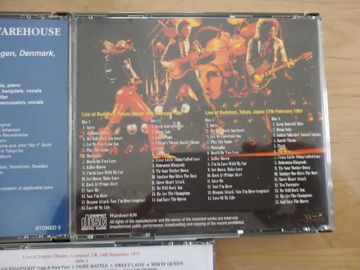 ★QUEEN クイーン★INVITE YOU TO A NIGHT AT THE WAREHOUSE DENMARK 1977 ケーススレあり★DEFINITIVE BUDOKAN 1981★9CD★中古CD店購入品