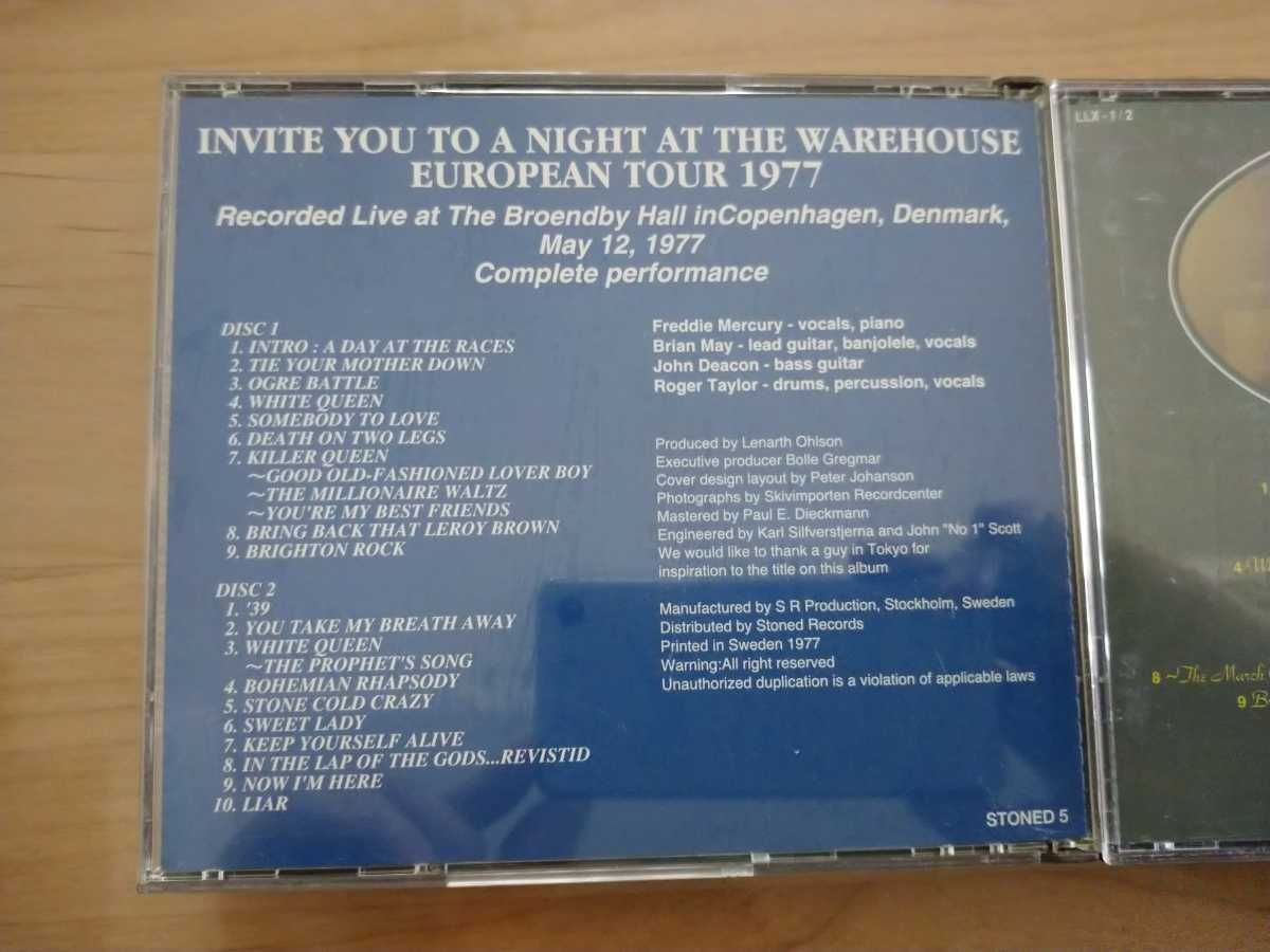 *QUEEN Queen *INVITE YOU TO A NIGHT AT THE WAREHOUSE DENMARK 1977*ZOOM OSAKA 1976*4CD* б/у товар * б/у CD магазин покупка товар 