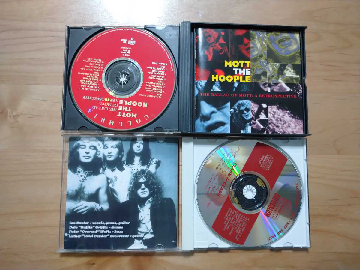 ★Motto The Hoople モット・ザ・フープル★The Ballad of Mott: A Retrospective ★Flash and Crash calforinia 1974 キズ★中古CD店購入