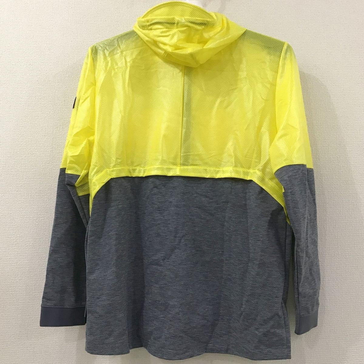  Under Armor USXXL* waterproof Parker jacket / yellow color * long sleeve / rainwear / with a hood ..../ full Zip * direct import * large size * free shipping 