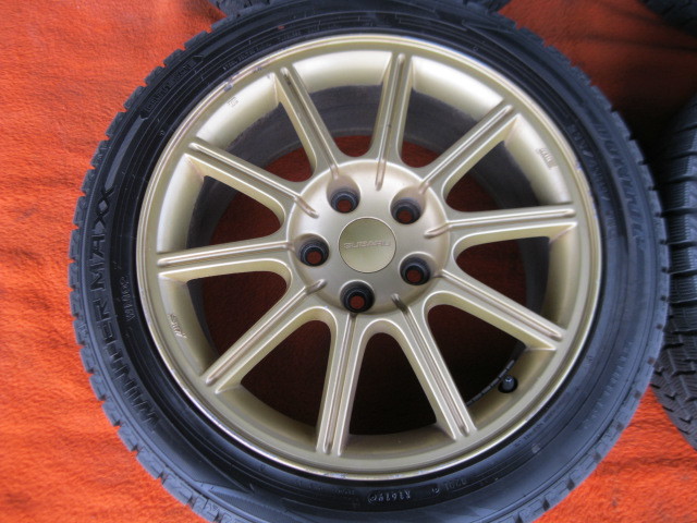 SUBARU インプレッサ GDB WRX STi 純正 ホイール ゴールド ENKEI SUBARU インプレッサ GDB WRX STi 純正 ホイール ゴールド ENKEI
