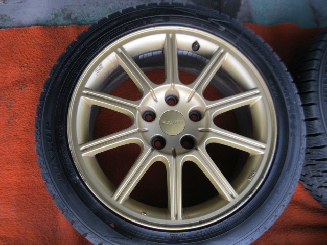 SUBARU インプレッサ GDB WRX STi 純正 ホイール ゴールド ENKEI 17
