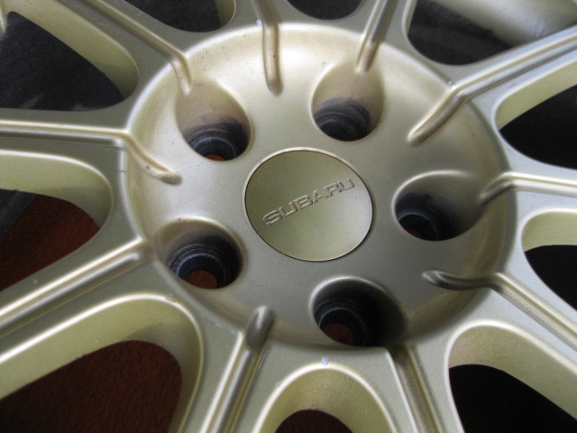 SUBARU インプレッサ GDB WRX STi 純正 ホイール ゴールド ENKEI 17