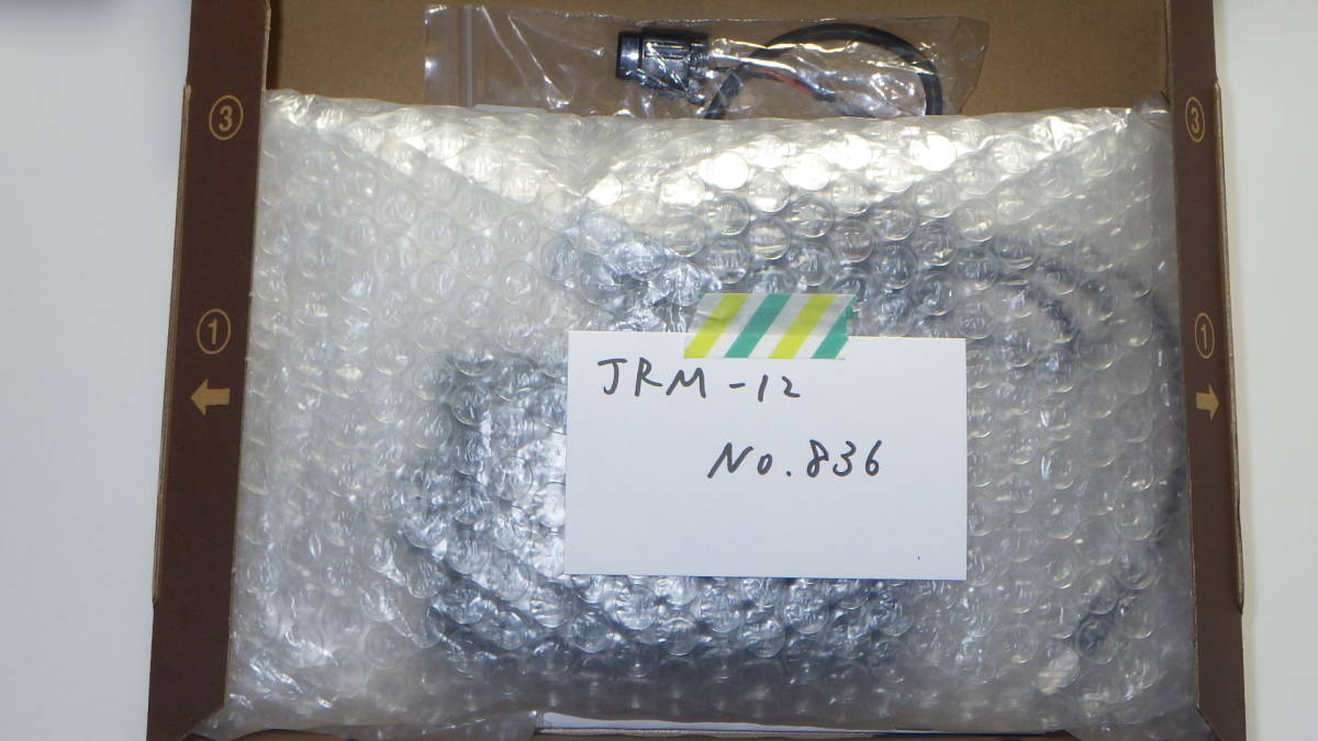 数々の賞を受賞 【返金保障】JRM-12（836） バイク　ETC　二輪　JRM-12　日本無線 USB電源仕様　セットアップ済み　動作確認済み　【欠けあり】