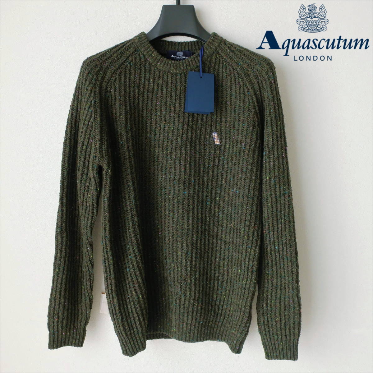 定番 Aquascutum アクアスキュータム タグ付き 未使用 メランジ S