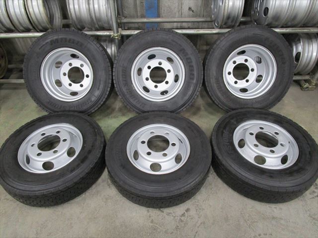 送料無料 225/80R17.5 BS M800 M888 ミックス 2020年製 4トン17.5×6.00