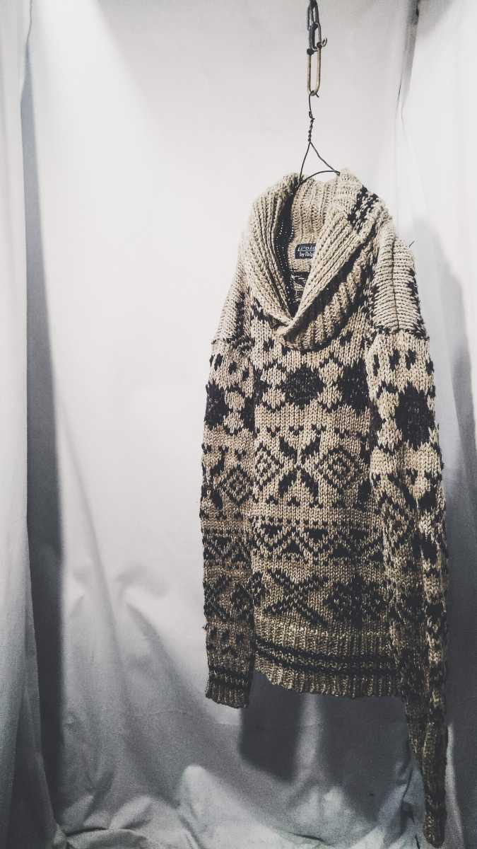 Polo Ralph lauren shawl color jacquard knit sweater 90s ポロ ラルフローレン ショールカラー ジャガード ニット セーター ビンテージ_画像10