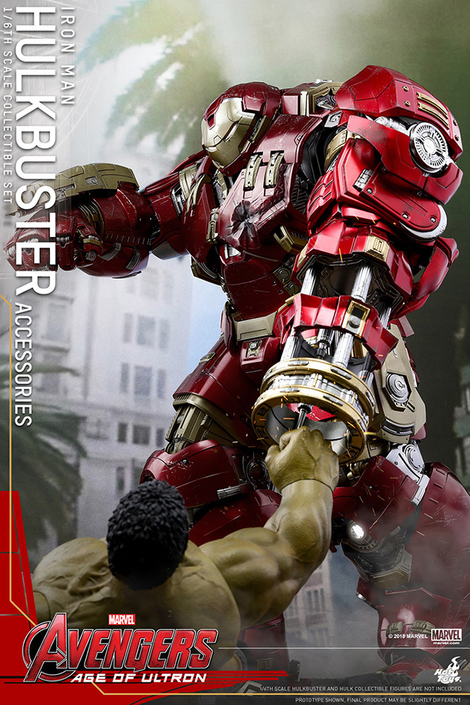 1/6 hot toys Avengers Ⅱeiji*ob*uruto long Ironman Mark 44 Hulk Buster DIECAST version with enhancing parts set 