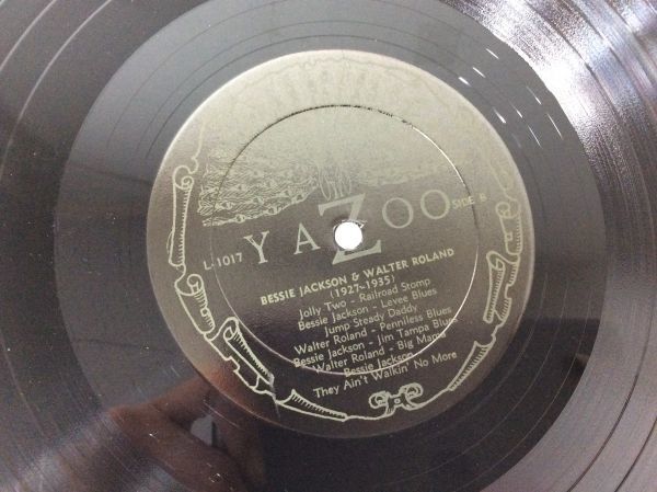 D615-80-L　 LPレコード　Bessie Jackson And Walter Roland 1927-1935 YAZOO L 1017 BLACK LABEL_画像5