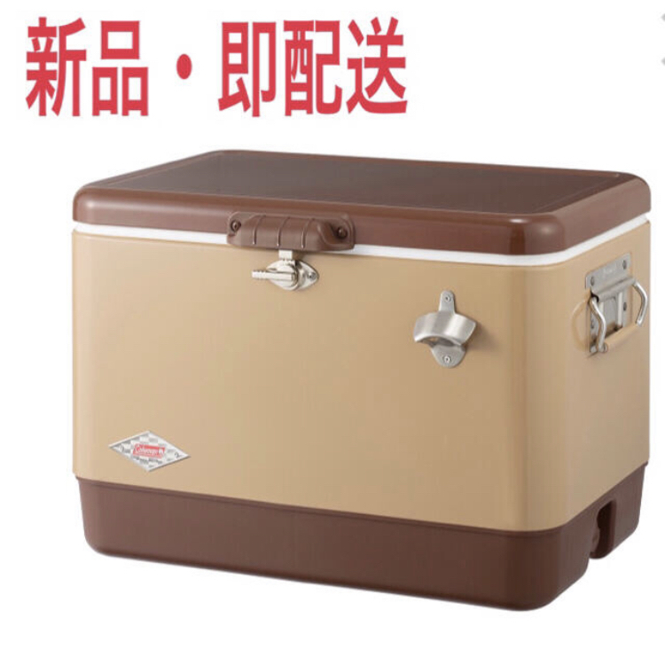 Coleman コールマン 54QT スチールベルト クーラー バターナッツ Coleman コールマン 54QT スチールベルト クーラー バターナッツ