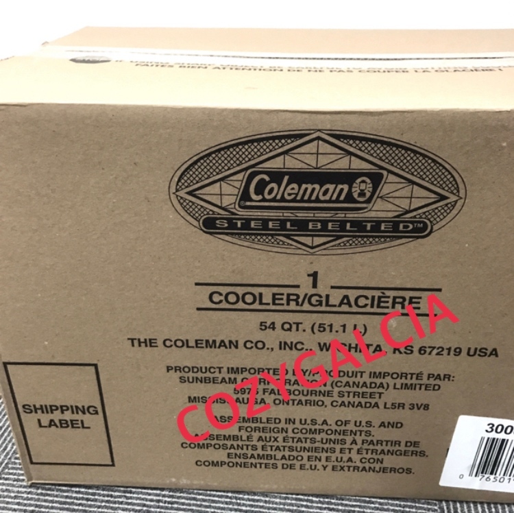 Coleman コールマン 54QT スチールベルト クーラー バターナッツ 新品 未開封