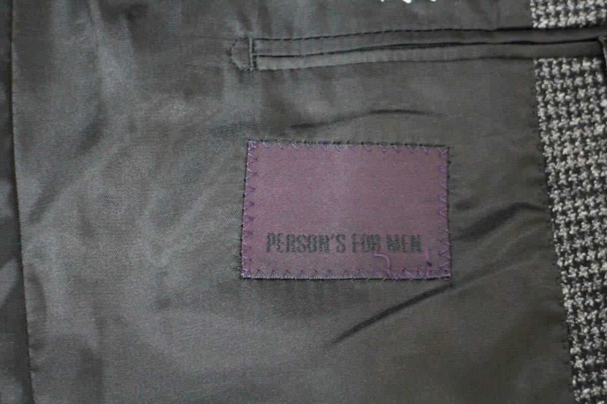 即決 パーソンズフォーメン PERSON'S FOR MEN 秋冬 千鳥格子 シングルスーツ 94-84-165 AB4 ジャケット スラックス メンズ #672168_画像6