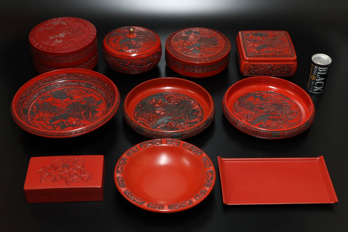 M 堆朱 仙台堆朱 菓子器 色々 visitafyon.org