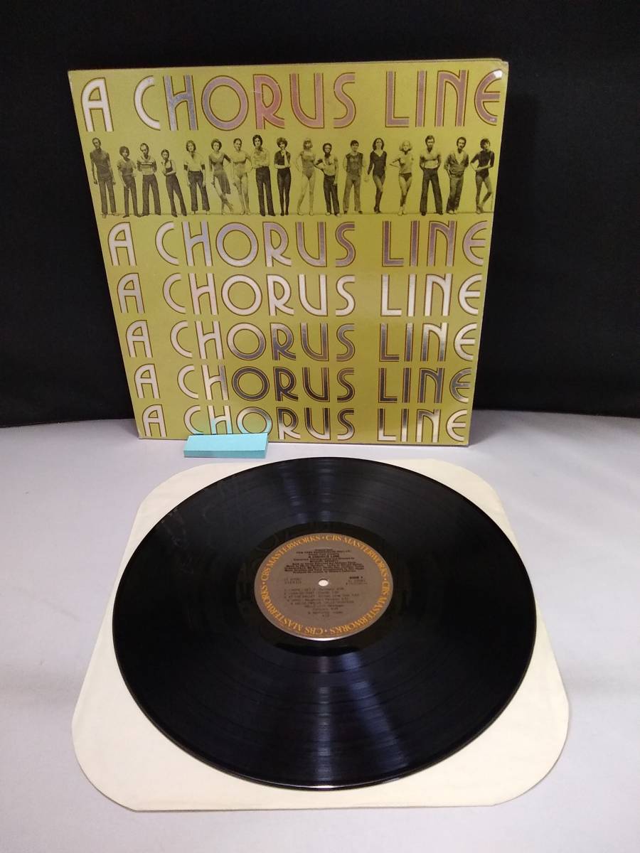S0742　レコード　A CHORUS LINE　コーラス・ライン　オリジナルキャスト盤　マーヴィン・ハムリッシュ　サントラOST　JS33581_画像1