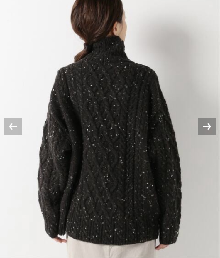新品 AURALEE オーラリー WOOL BABY ALPACA NEPPED CABLE KNIT 新品 AURALEE オーラリー WOOL BABY ALPACA NEPPED CABLE KNIT