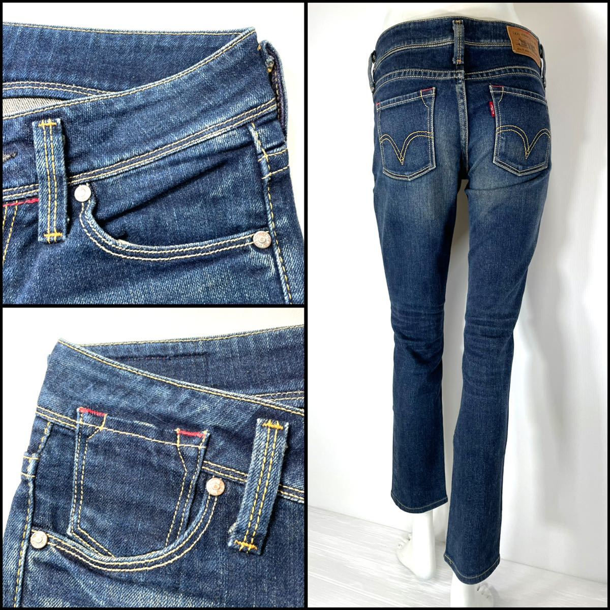 Levi's リーバイス スリムストレート ストレッチW26 Mサイズ 70cm_画像2