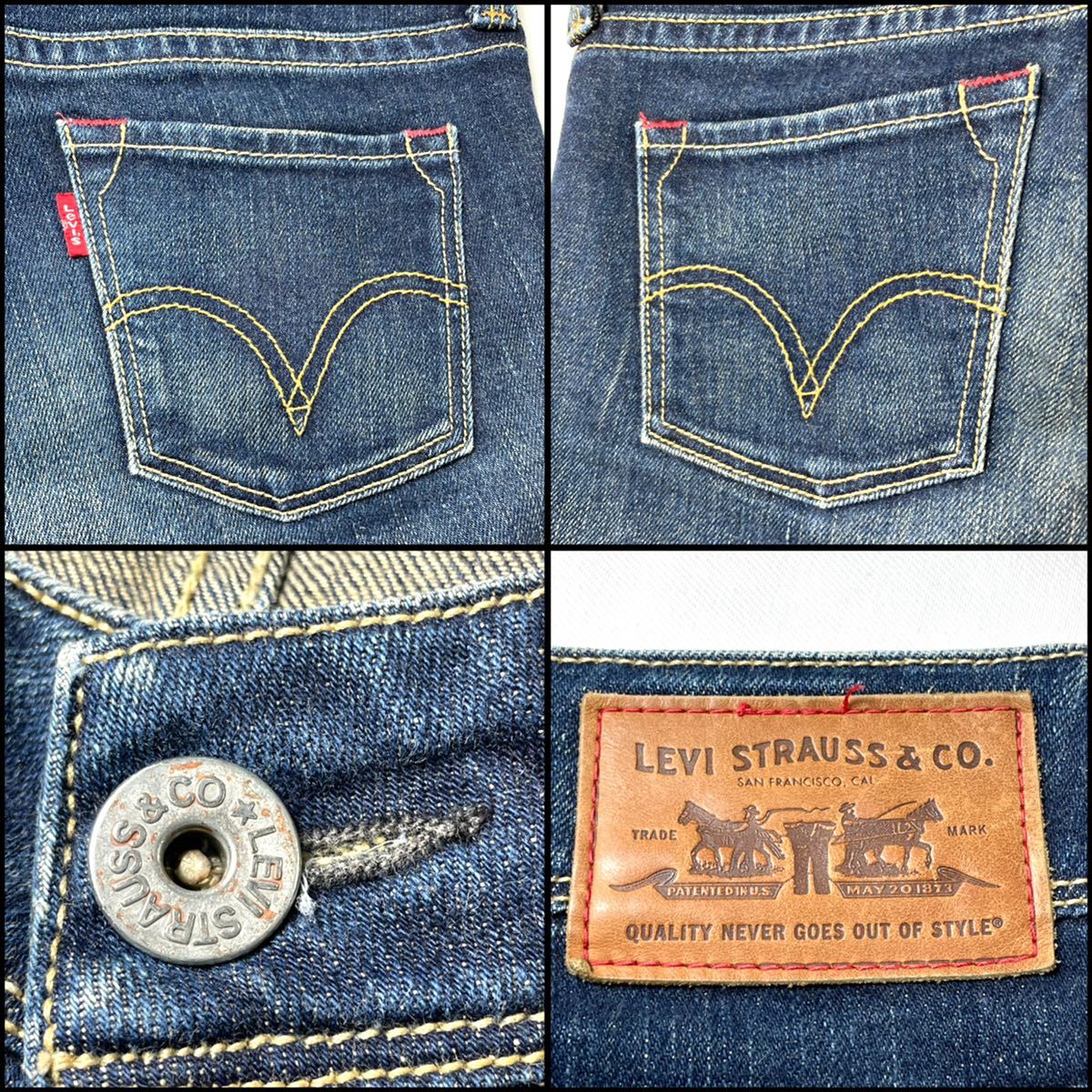 Levi's リーバイス スリムストレート ストレッチW26 Mサイズ 70cm_画像10