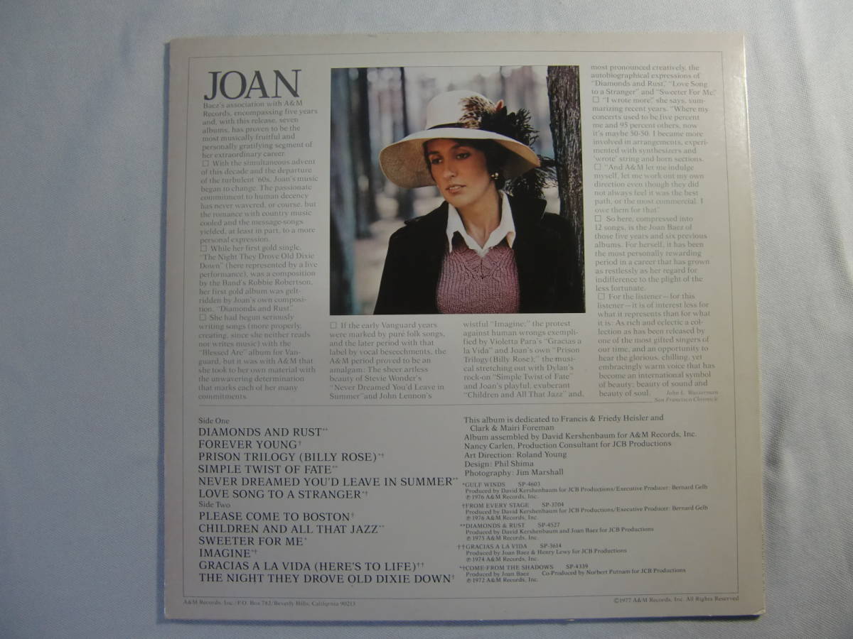 THE BEST OF JOAN C. BAEZ  ジョーン・バエズ  ベスト盤！の画像2
