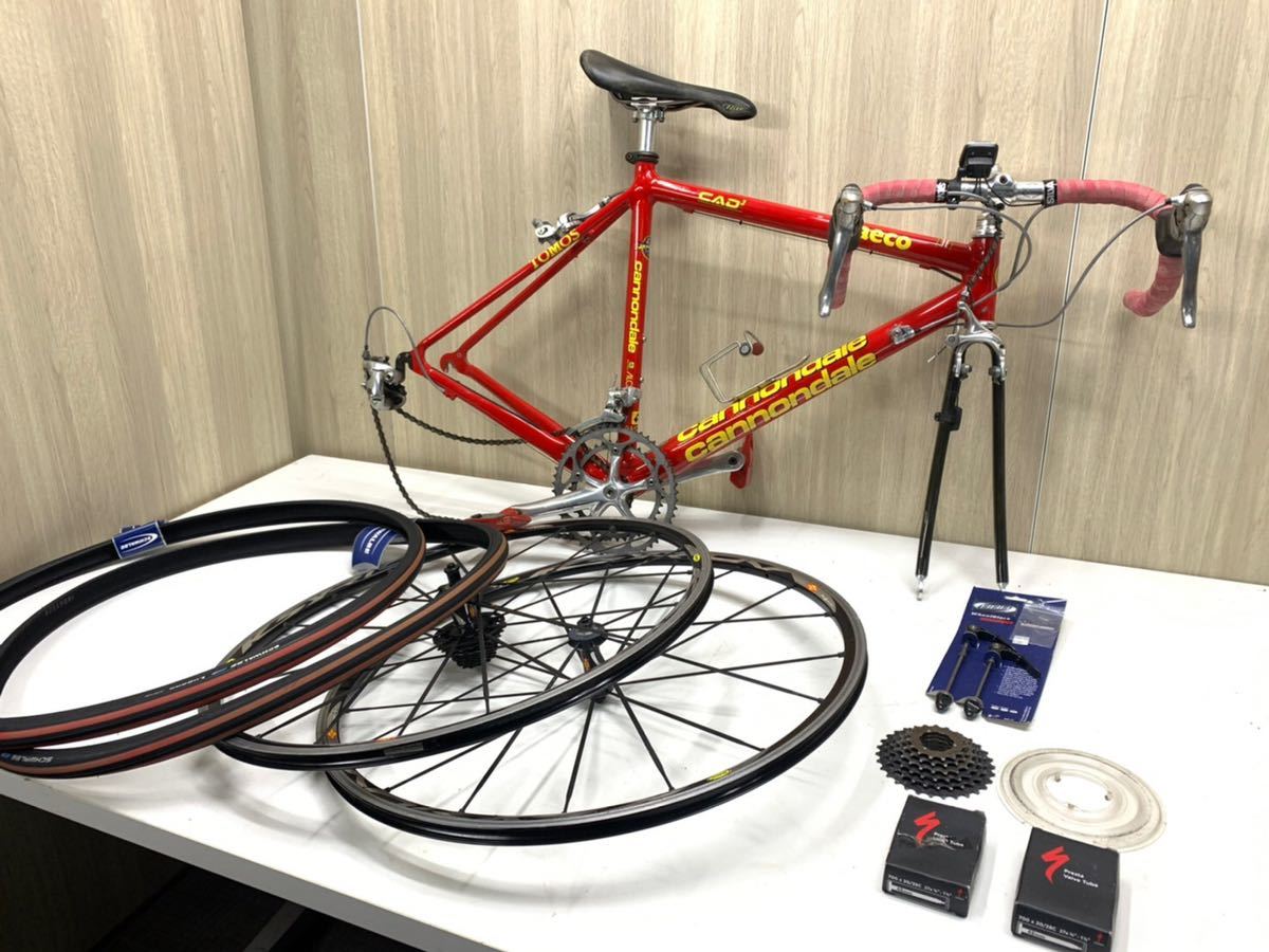 (DC20) cannondale キャノンデール saeco ロードバイク　付属品多数！！