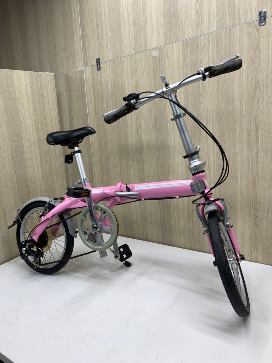 (DC21)DAHON ダホン 折り畳み自転車 velo camp DAL166 折りたたみ自転車 ピンク (DC21)DAHON ダホン 折り畳み自転車 velo camp DAL166 折りたたみ自転車 ピンク