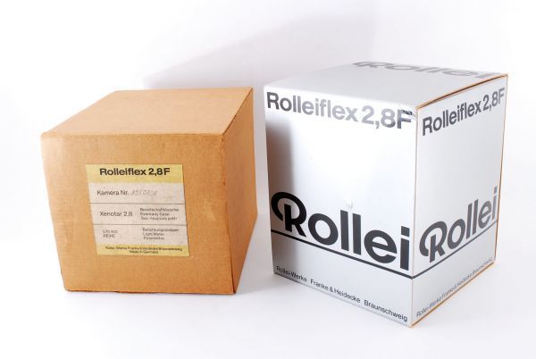 Rolleiflex 2.8 F Xenotar 80mm F2.8 ローライフレックス ホワイトフェイス クセノター フード ケース ストラップ 元箱_画像4