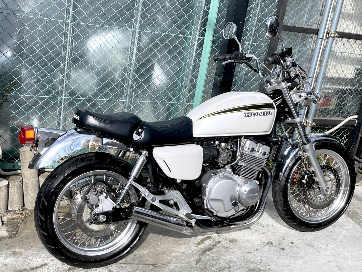 ヤフオク! - CB400FOUR NC36 動画 社外ショート管マフラー装...