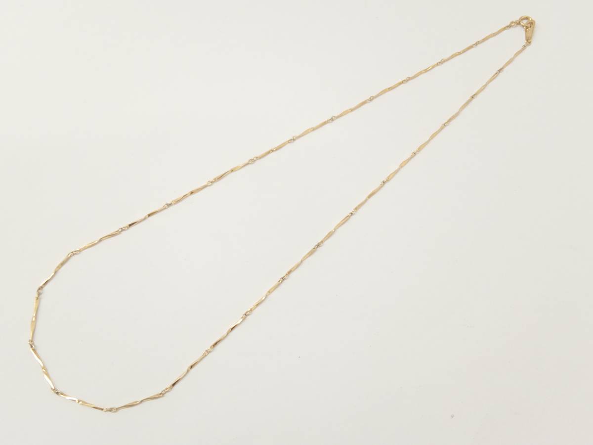 K18 40㎝ 2.3g 18金 切子チェーンネックレス ecou.jp