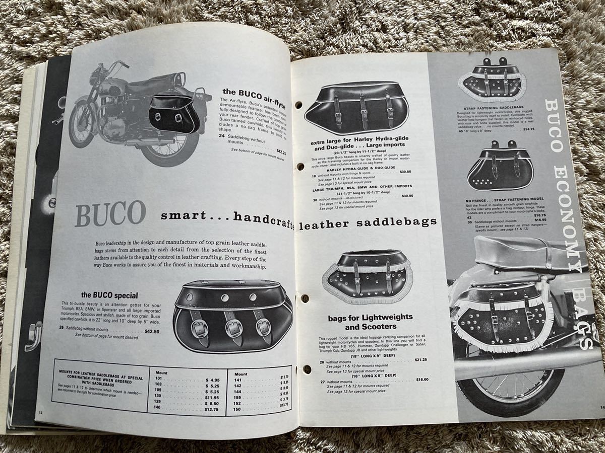 60s BUCO カタログ　ブコ　ビンテージ　ヘルメット　tt＆co mchal BELL 500TX パン　ナックル　サイドバルブ_画像5