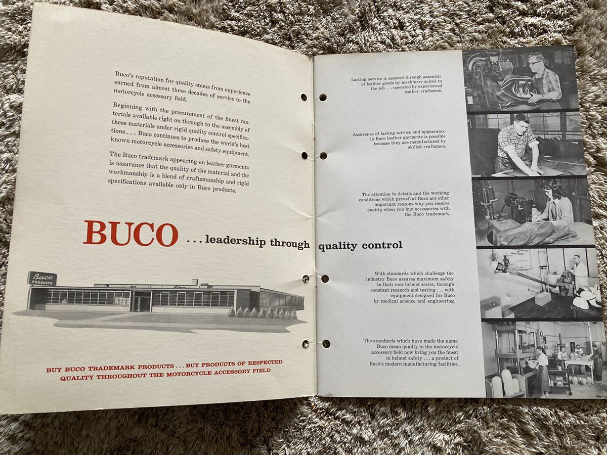 60s BUCO カタログ　ブコ　ビンテージ　ヘルメット　tt＆co mchal BELL 500TX パン　ナックル　サイドバルブ_画像2
