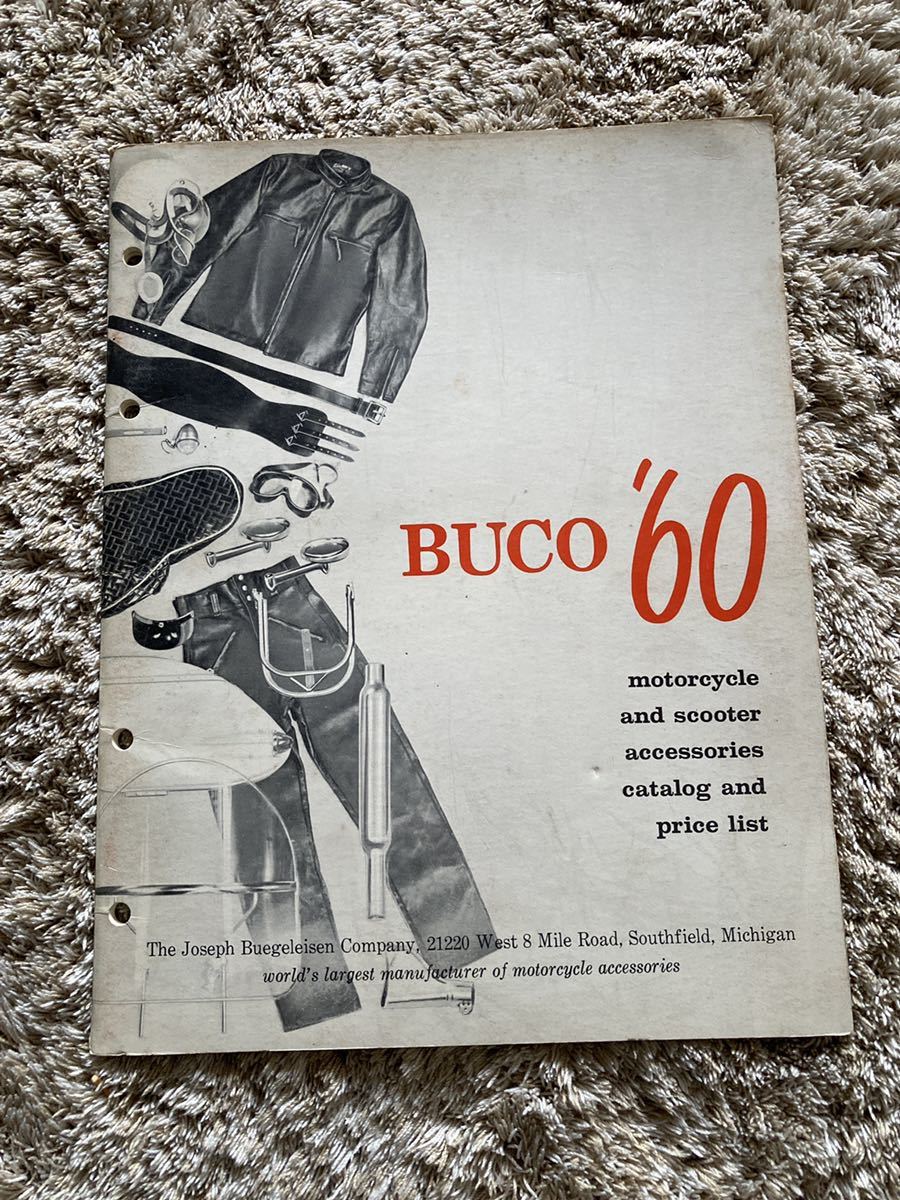 60s BUCO カタログ　ブコ　ビンテージ　ヘルメット　tt＆co mchal BELL 500TX パン　ナックル　サイドバルブ_画像1
