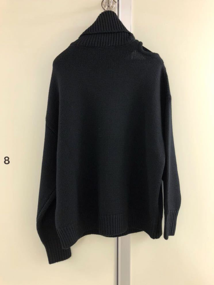 【MONSE】モンス BLACK cut-out カットアウト デザイン ニット S wool 黒 knit セーター ランウェイ ルック_画像6