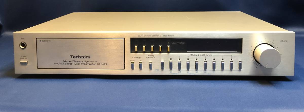 Technics ST-K808 Micom/Quartz synthesizer FM/AM stereo tuner preamplifier_画像1
