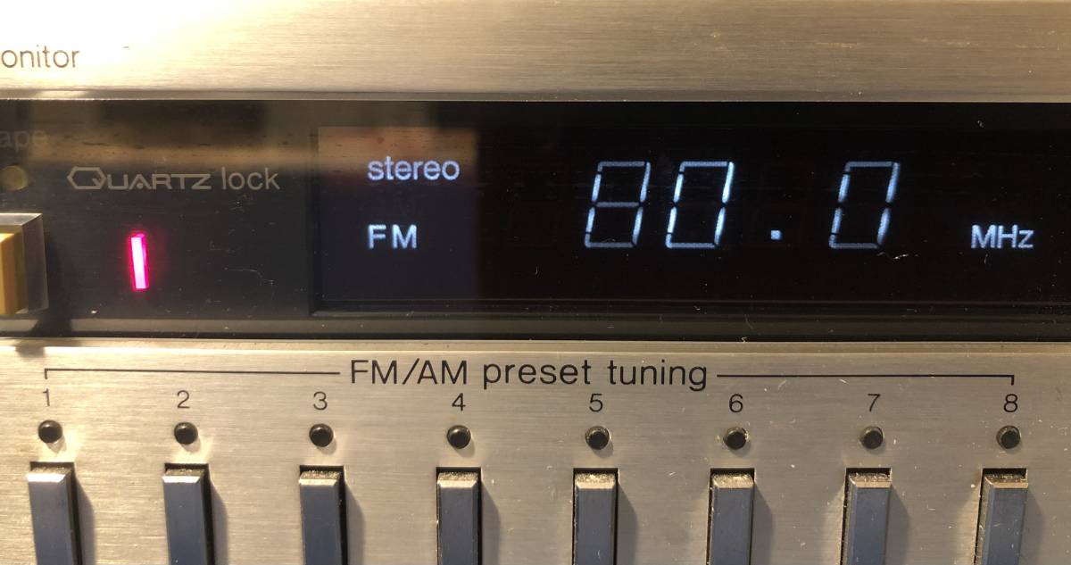 Technics ST-K808 Micom/Quartz synthesizer FM/AM stereo tuner preamplifier_FM受信時