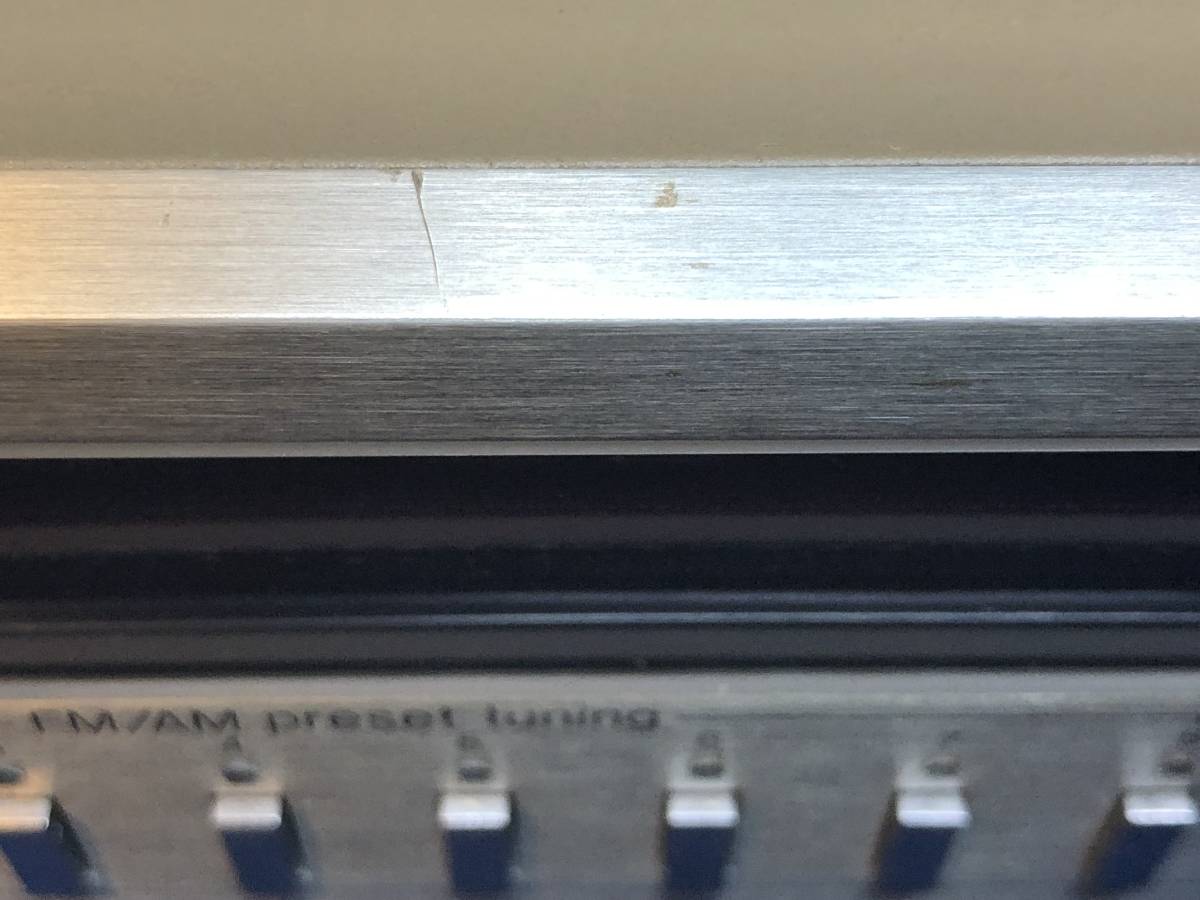 Technics ST-K808 Micom/Quartz synthesizer FM/AM stereo tuner preamplifier_打痕あります