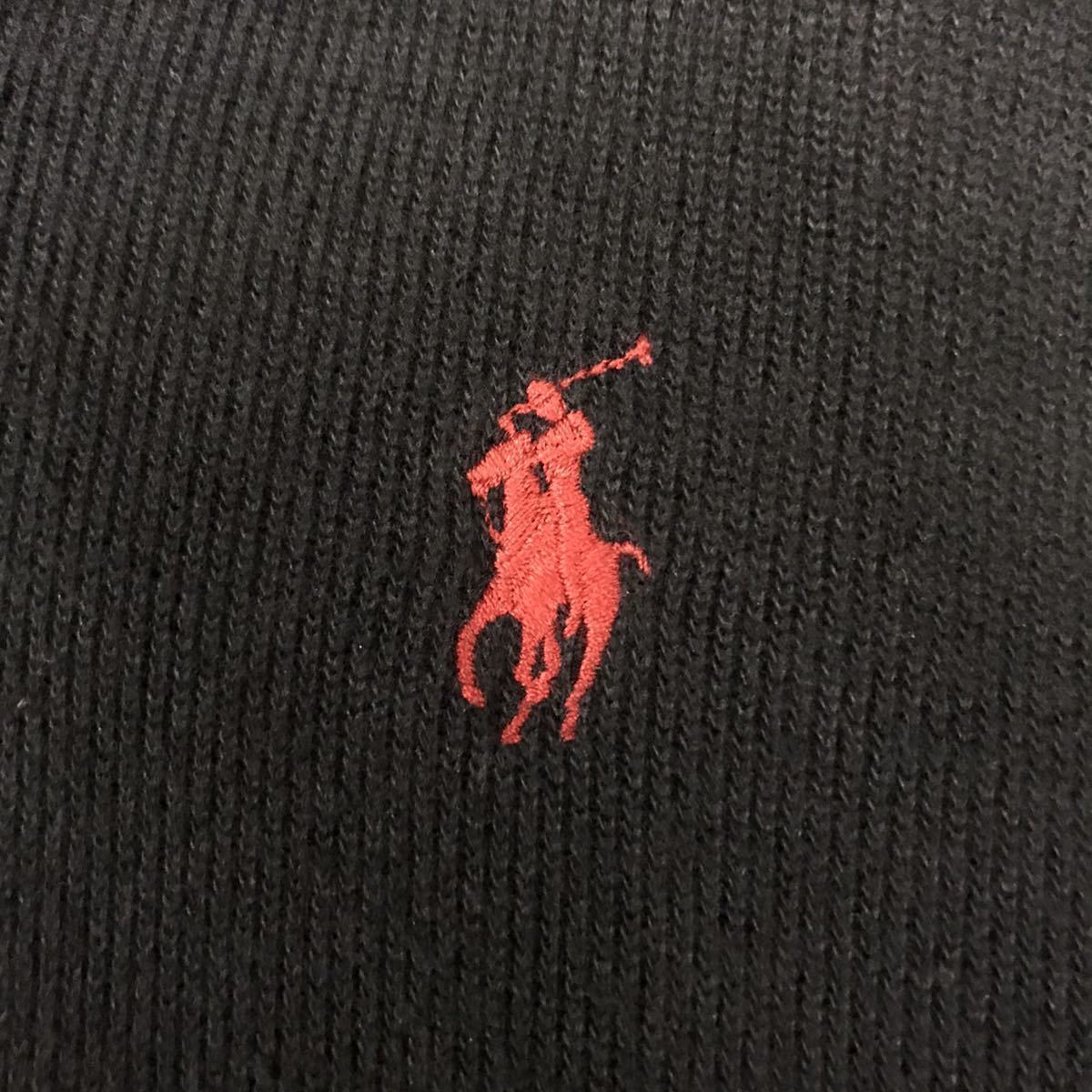 ポロラルフローレン Polo by Ralph Lauren ショールカラー プルオーバー ポニーロゴ ブラック フーディー 刺繍 メンズ ∬▲_画像7