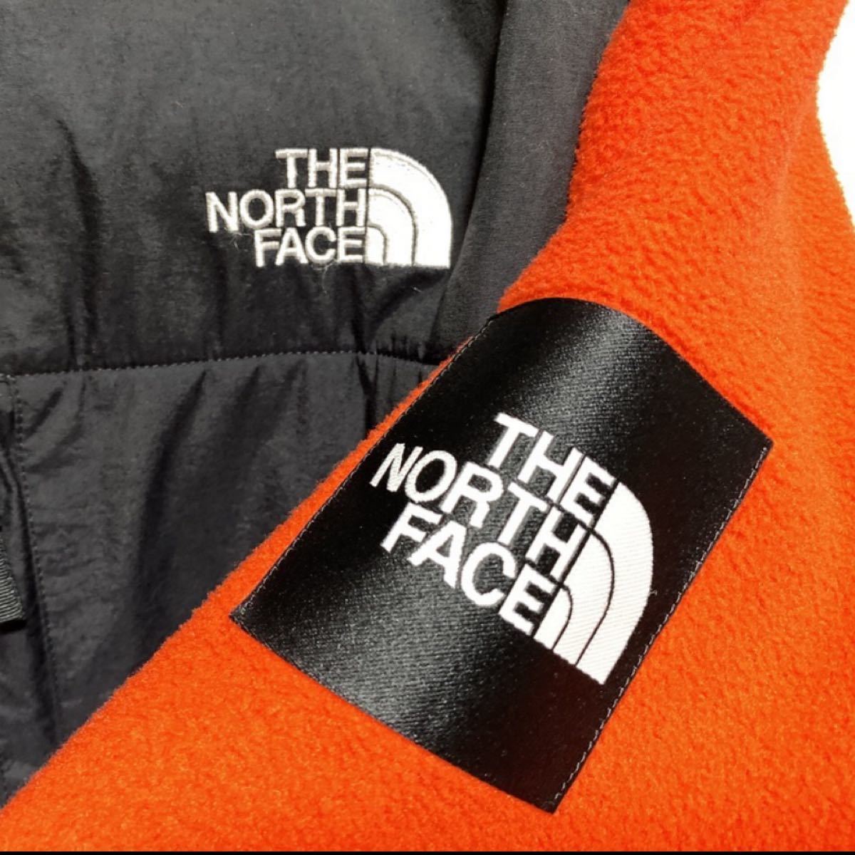 限定品　THE NORTH FACE ノースフェイス デナリジャケット 赤×黒 スクエアロゴ  フリース起毛　ゴールドウィン規格