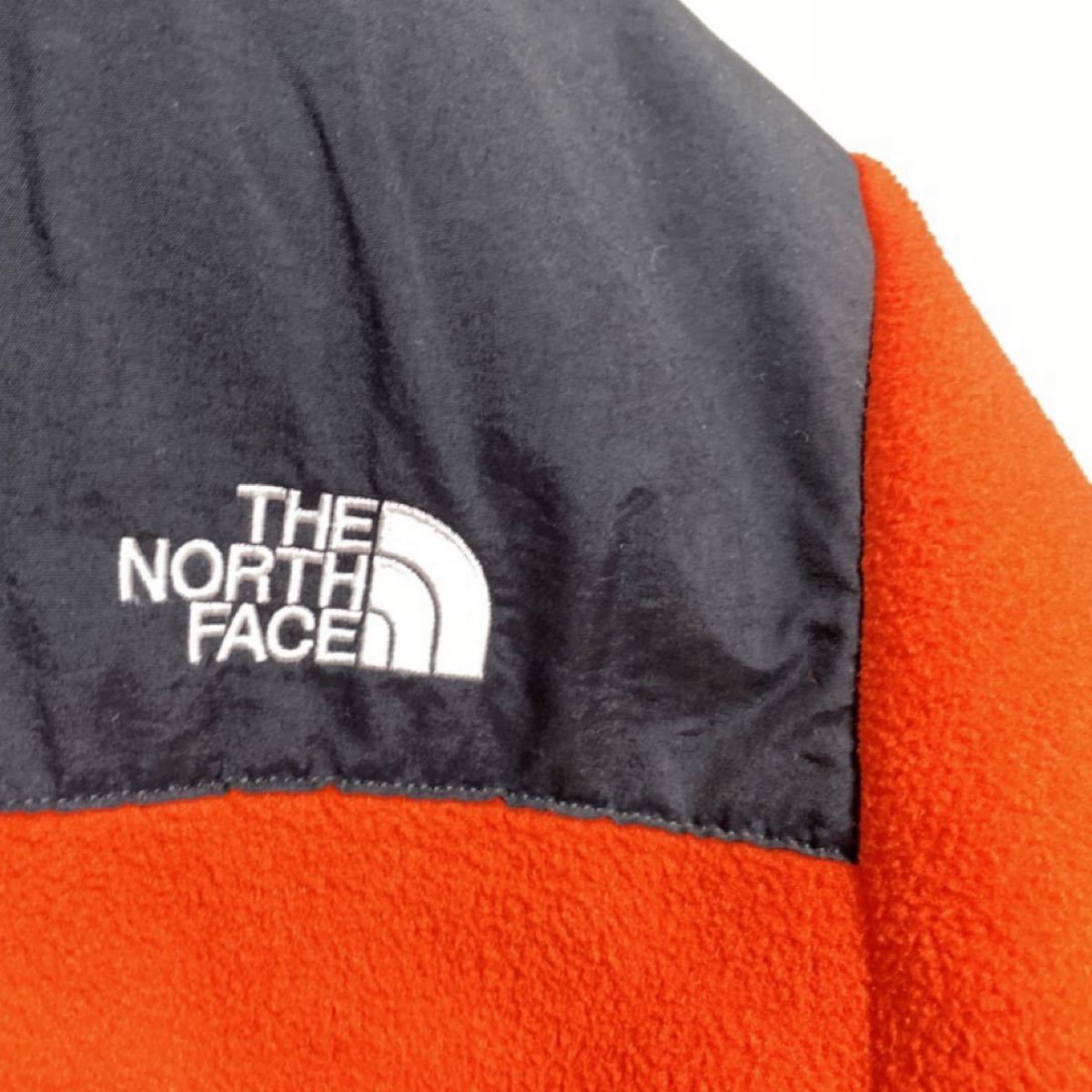 限定品　THE NORTH FACE ノースフェイス デナリジャケット 赤×黒 スクエアロゴ  フリース起毛　ゴールドウィン規格