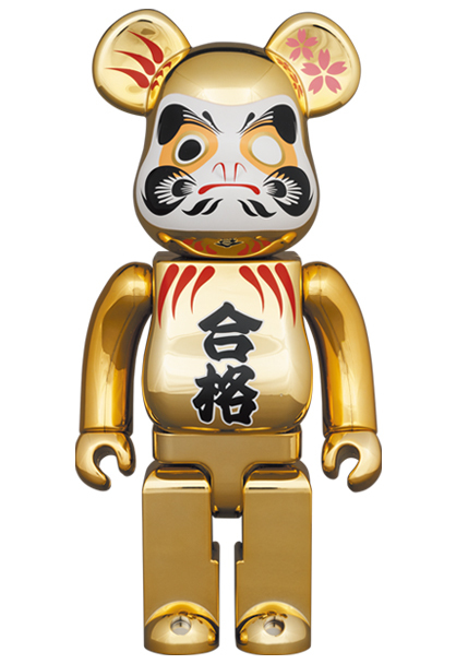 BE@RBRICK 達磨 合格 金メッキ 弐 400％ ベアブリック ダルマ_画像1