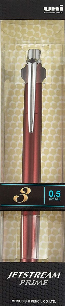 三菱鉛筆 3色ボールペン ジェットストリームプライム 0.5 ダークボルドー SXE3300005D65_画像1