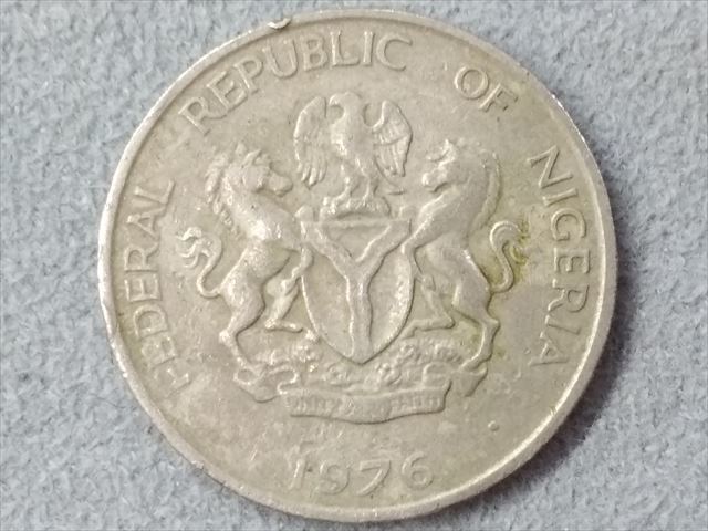 【ナイジェリア 10コボ 硬貨/1976年】 10Kobo/旧硬貨/コイン/古銭/西アフリカ_画像1