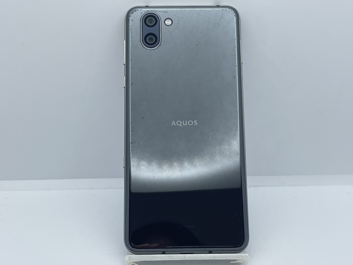 【中古・安心保証30日付】SHARP AQUOS R3 SHV44 au解除版SIMフリー ブラック NW利用制限〇 本体_画像2